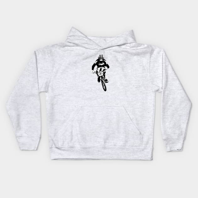 bmx Kids Hoodie by rickylabellevie